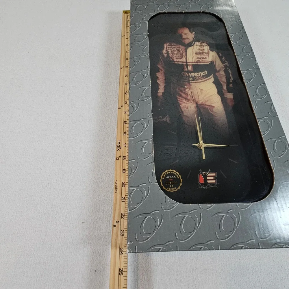 Jebco Dale Earnhardt Legacy Wall Clock‎ OS Black Limited Edition CA232